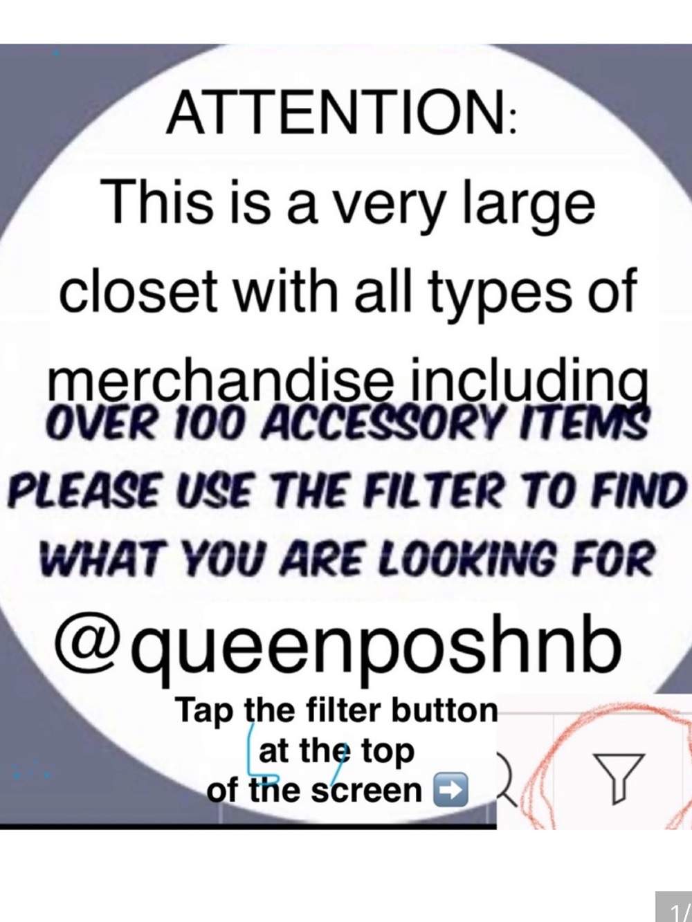 Use FILTER to sort through my Large Closet
